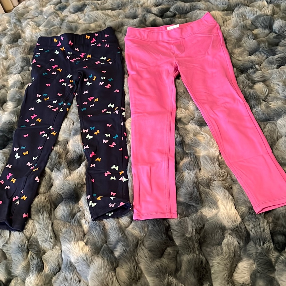 Two Pair of Girls Size 5 Jumping Beans Jeggings